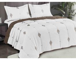 Colcha King Neo Luxor Marrom Camesa