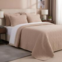 Colcha King Size Amber Bordada Luxo 250 Fios Maciez Total Colcha King Size Amber Bordada Luxo 250 Fios Maciez Total