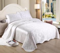 Colcha King Size Cetim Fashion 3 Peças de Requinte - Serve em Queen Também