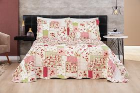 Colcha King Size Florence 200 Fios Estampado Dupla Face 03 Peças Matelada