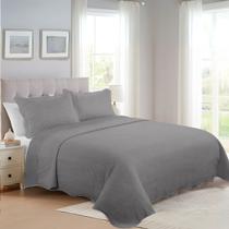 Colcha King Ultrasonic Enjoy Toque Macio Mikasa Cobre Leito Matelado 3Pçs 280x260cm