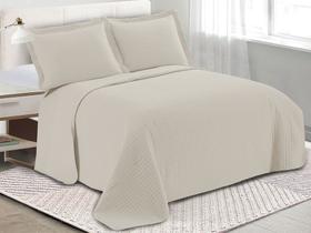 Colcha Loft Casal Padrão Camesa 2,20m x 2,40m 3 Peças 100% Poliéster 150 Fios