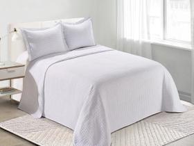 Colcha Loft Solteiro 1,60m x 2,30m Branco c/2 Peças Camesa