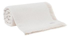 Colcha Manta Buddemeyer King In Design 100% Algodão Bege