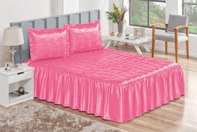 Colcha Maravilhosa Brilhante no cetim casal 3 peças de Ibitinga