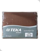 Colcha Marrom King 100% Algodão 2,80m x 2,40m Gênova Teka Colcha Marrom King 100% Algodão 2,80m x 2,40m Gênova Teka