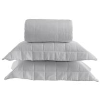Colcha Matelada 300 Fios Algodão Prata Square Kacyumara - Casa K