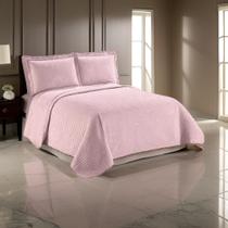Colcha Matelassê - Casal - Pompom - Rosa - C/ Porta Travesseiro - Camesa