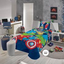 Colcha Matelassê Dupla Face Solteiro Avengers Lepper Colcha Matelassê Dupla Face Solteiro Avengers Lepper