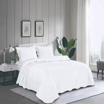 Colcha Matelassê Liora Branco Solteiro Camesa 160x230