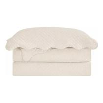 Colcha Matelassê Liora Creme Solteiro Camesa 160X230