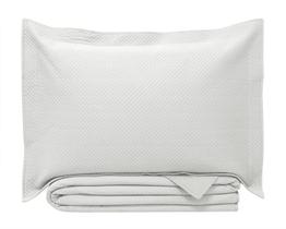 Colcha Matelassê Neo Clássico Diamonds Queen com 2 Porta Travesseiros - Camesa - Branco