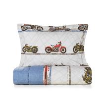 Colcha Matelasse Solteiro 180 Fios 2 Peças 100%Algodão