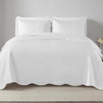 Colcha Milão 3 peças Branco Corttex