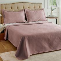 Colcha Neo Diamonds Kit Cobre Leito Casal 240X220Cm Rose