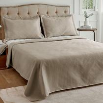 Colcha Neo Diamonds Kit Cobre Leito King 280X260Cm - Bege