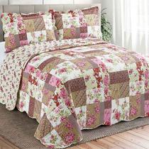 Colcha Patchwork Casal 220x240 3pçs Pomar - Camesa