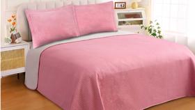 Colcha Patchwork Casal 3 Peças Dupla Face Realce Premium Sultan