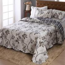 Colcha Patchwork - Solteiro - Dupla Face - C/ Porta Travesseiro - Luziania - Dyuri