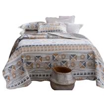 Colcha Patchwork - Solteiro - Dupla Face - C/ Porta Travesseiro - Piccadilly 3 - Rozac