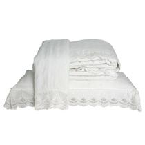 Colcha Percal Soft 300 Rendada King