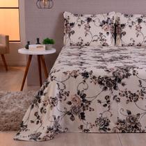Colcha Piquet Cama King Size Cobre Leito Com 3 Peças