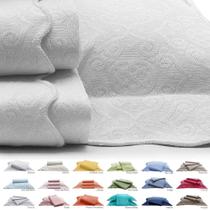 Colcha Piquet Jacquard Queen 100% Puro Algodão Clássica Tradicional Capela Tognato 2,40 x 2,60