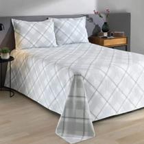 Colcha Piquet Queen + 02 Porta Travesseiros Madras