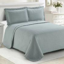 Colcha Pompom Casal 3 Peças 2,20x2,40 Camesa