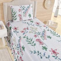 Colcha Premium Solteiro Percal 400 Fios Toque Macio 2 Peças