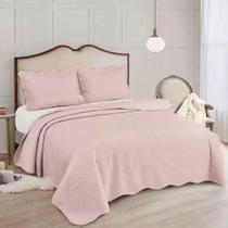 Colcha Queen 3 Peças Marrocos Rose Camesa