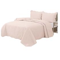 Colcha Queen 3 Peças Prosa Camesa Cor:Rose