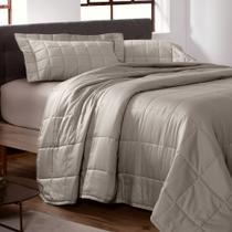 Colcha Queen 300 Fios Kacyumara Square 03 Peças Fend Stone