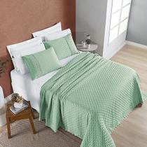 Colcha Queen 3pç bordado inglês laise micropercal 200 fios