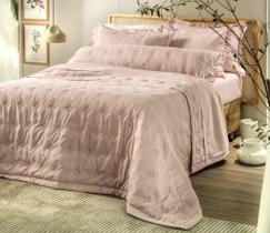 Colcha Queen Altenburg Toque de Algodão com Bordado + Bolsa Exclusiva