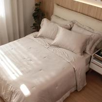 Colcha Queen Bambu Rose 400 fios Kacyumara