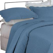 Colcha Queen Bella Dupla Face 03 Peças - Azul Cobalto
