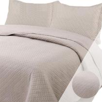 Colcha Queen Bella Dupla Face 03 Peças - Cáqui Colcha Queen Bella Dupla Face 03 Peças - Cáqui