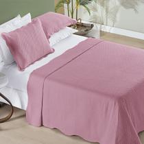 Colcha Queen Bouti Ally Dupla Face 3 Peças - Rose