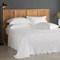 Colcha Queen Buddemeyer In Design 100% Algodão Branca Colcha Queen Buddemeyer In Design 100% Algodão Branca