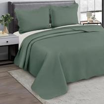 Colcha Queen Camesa Bullet 3 Peças Cobre Leito Matelassê 2,40x2,60 Premium