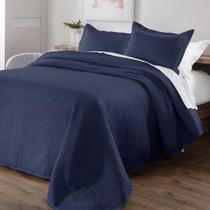 Colcha Queen Dupla Face Matelada Diamante 150 Fios Com Porta
