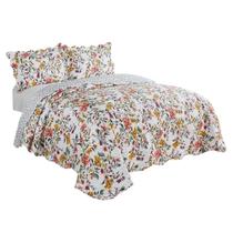 Colcha Queen Evolution Patchwork Microfibra Brisa 3 Peças