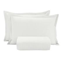 Colcha Queen Piquet Dohler 03 Peças Lisa 2,40x2,50m