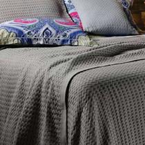 Colcha Queen Piquet Favo San Lorenzo Branco Algodão