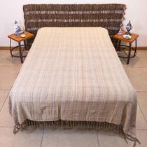 Colcha Queen Tecelada De Algodão Colorido 2.60Mx2.40M