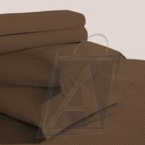 Colcha Queen Teka Genova Piquet Favo Marrom Café 100% Algodão