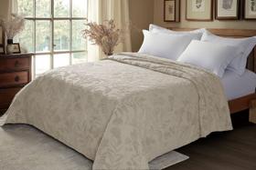 Colcha Queen Vintage Classic Lavanda 2,40x260cm Bege Wool Jolitex