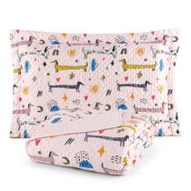 Colcha Rosa Solteiro 2 Pçs Personagens para Quarto de Menina Colcha Rosa Solteiro 2 Pçs Personagens para Quarto de Menina