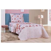 Colcha Solteiro 2 peças Infantil Dupla Face Bouti Kids - Unicórnio